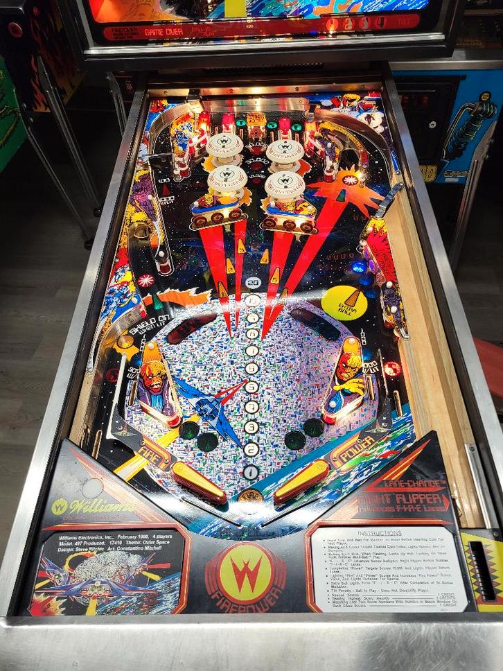 Firepower II – Volledig Gerestaureerd | Collector’s Staat, Verzamelen, Automaten | Flipperkasten, Nieuw, Elektronisch, Flipperkast