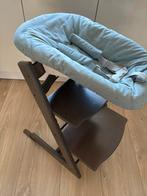 Stokke Tripp Trapp Hazy Grey met newbornset, Ophalen, Gebruikt, Meegroeistoel, Aanschuifbaar