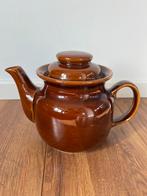 jaren 70 - vintage - donkerbruine robuuste Theepot - 1,5L, Ophalen of Verzenden