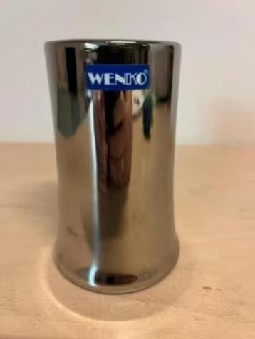 NIEUW! Wenko tandenborstel houder keramiek Chrome 12x6 €4,99 beschikbaar voor biedingen
