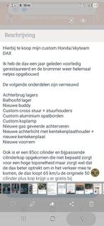 Mooie custom made honda dax (skyteam), Ophalen of Verzenden, Overige modellen