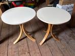 Ikea fornbro tafeltjes 2 stuks, Minder dan 55 cm, Gebruikt, Rond, Hout