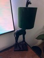 Tafellamp Giraf - Groene velourse kap - 3 jaar oud, Huis en Inrichting, Ophalen of Verzenden, Zo goed als nieuw, Minder dan 50 cm