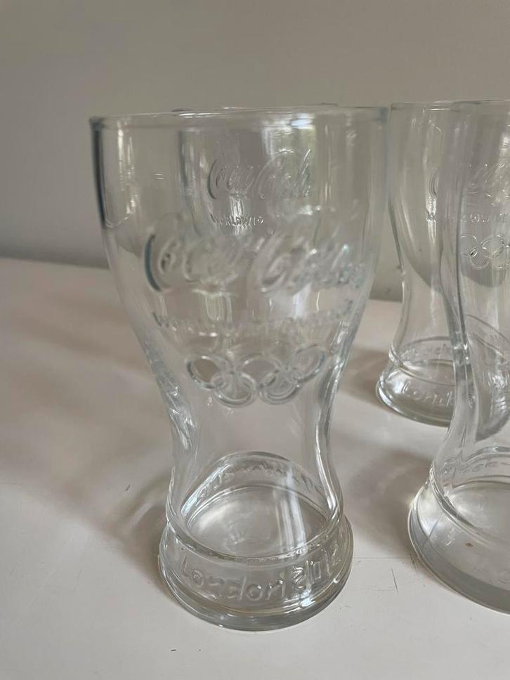 Coca-Cola Glazen Londen 2012 - Set van 4, Verzamelen, Merken en Reclamevoorwerpen, Zo goed als nieuw, Ophalen of Verzenden