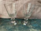 Antieke Franse kristallen wijnglazen glas, Ophalen of Verzenden