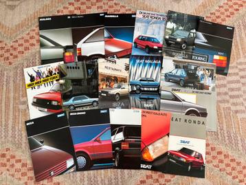 Seat brochures - 17 stuks beschikbaar voor biedingen