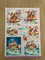 Kerst knipvel rendier (2x), Hobby en Vrije tijd, Kaarten | Zelf maken, Ophalen of Verzenden, Nieuw, Kerst, Knipvel