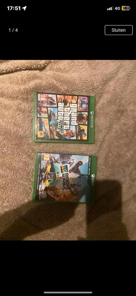 Gta V & Riders Republic, Spelcomputers en Games, Games | Xbox One, Zo goed als nieuw, Avontuur en Actie, 1 speler, Online, Ophalen of Verzenden