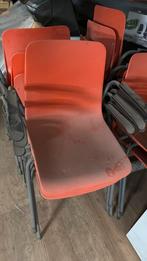 Nette stapel stoelen /kuipstoelen, Ophalen, Gebruikt, Rood, Metaal