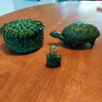 Setje malachiet groen glas / Curt Schlevogt., Ophalen of Verzenden