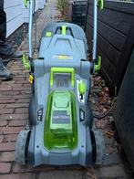 LUX 20V Accu Grasmaaier 37cm, Ophalen, Cirkelmaaier, Gebruikt, Accu-grasmaaier