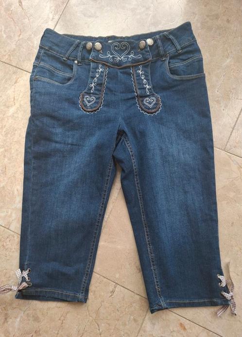 Tiroler driekwart spijkerbroek stretch, mt 42. NIEUW, Kleding | Dames, Carnavalskleding en Feestkleding, Zo goed als nieuw, Kleding