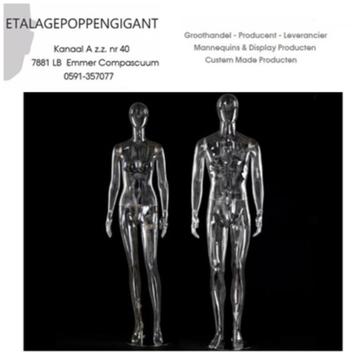 Etalagepoppen / Mannequins Collectie Transparant EPG beschikbaar voor biedingen