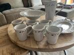 Aardewerk Servies Set - Kan, Schalen & Mokken - Landelijk St, Ophalen