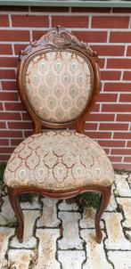 4 klassiek noten Chippendale barok lodewijk eetkamer stoelen, Ophalen