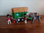 playmobil vintage paardentrailer, paarden ruiters,  hypisch, Ophalen, Gebruikt, Complete set