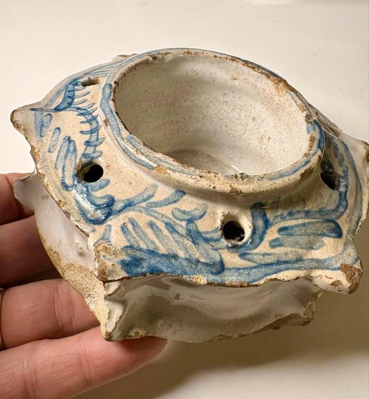 Zuid Franse Inktpot, ca. 1700, Faience, Antiek en Kunst, Antiek | Keramiek en Aardewerk, Ophalen of Verzenden