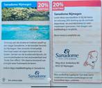 Kortingsbon voor sauna Sanadome Nijmegen (KWF), Drie personen of meer, Kortingsbon, Spa of Sauna