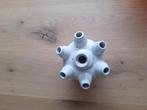 Witte tulpenvaas 7 gaats, Ophalen of Verzenden, Wit, Minder dan 50 cm