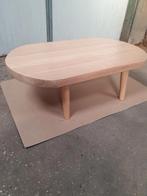 Eiken salontafel, Ophalen, 100 tot 150 cm, Eikenhout, 50 tot 100 cm