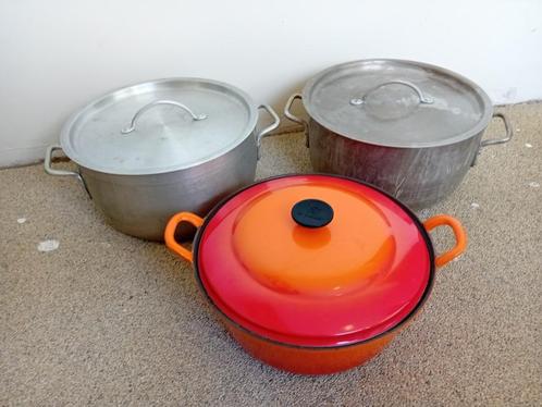 Kookpannen  ketel braadpan Le Creuset groot, Huis en Inrichting, Keuken | Potten en Pannen, Gebruikt, Ophalen of Verzenden