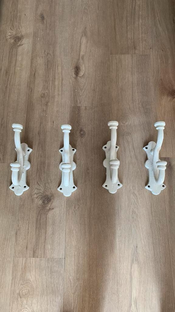 Gietijzeren Kapstokhaken - 4 stuks, Huis en Inrichting, Woonaccessoires | Kapstokken, Gebruikt, Wandhaken, Minder dan 100 cm, Metaal