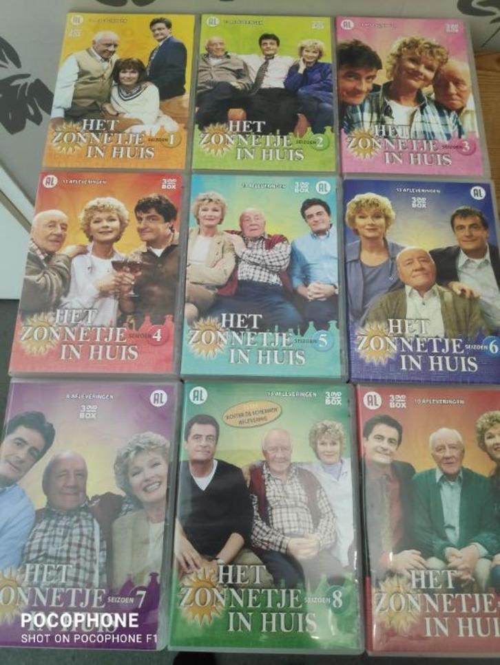 HET ZONNETJE IN HUIS - DE COMPLETE SERIE 1 T/M 9, Cd's en Dvd's, Dvd's | Tv en Series, Zo goed als nieuw, Komedie, Boxset, Alle leeftijden