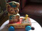 Fisher Price Tiny Teddy vintage Xylophoon, Ophalen of Verzenden, Gebruikt, Duw- of Trekspeelgoed, Met geluid