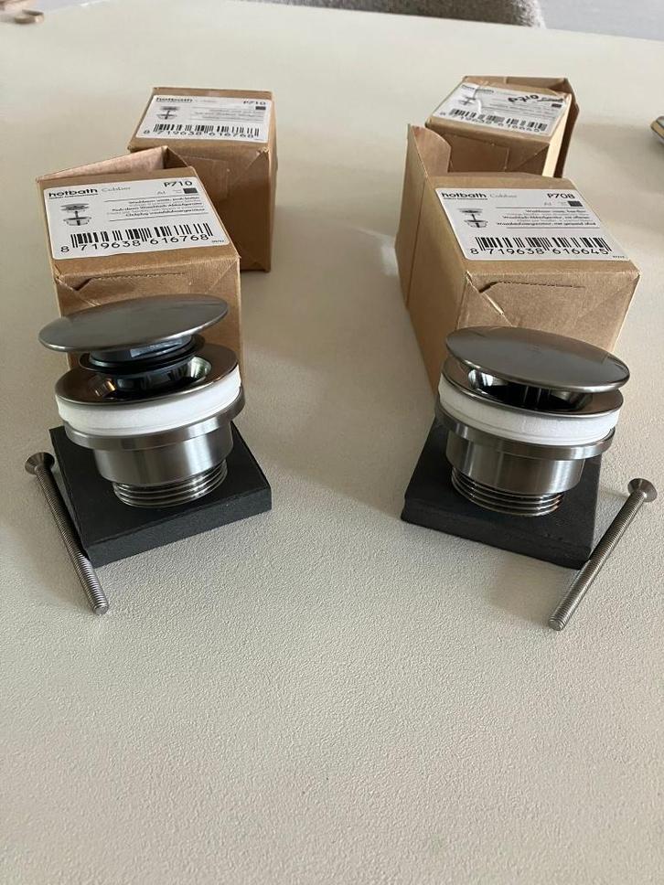 HotBath Cobber afvoerplug +clickplug verouderd ijzer (AI) 4x, Doe-het-zelf en Verbouw, Sanitair, Nieuw, Overige typen, Ophalen of Verzenden
