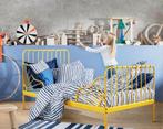 Mooi meegroeibed Geel van Ikea Minnen incl meegroeimatras, 70 tot 85 cm, Ophalen of Verzenden, Zo goed als nieuw, Matras