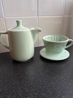 Vintage Melitta Koffiezetter Set - Mintgroen, Ophalen of Verzenden, Gebruikt