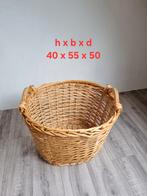 Grote Rieten Mand met Handvatten, Ophalen, Gebruikt, Mand, Riet