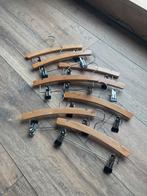 6 Kinder Broekhangers Hout, Kleding | Dames, Kledinghangers, Ophalen of Verzenden, Zo goed als nieuw, Hout, Kinderen