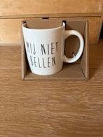 Mok met tekst Mij niet bellen Nieuw, Nieuw, Ophalen of Verzenden, Overige stijlen, Kop(pen) en/of Schotel(s)