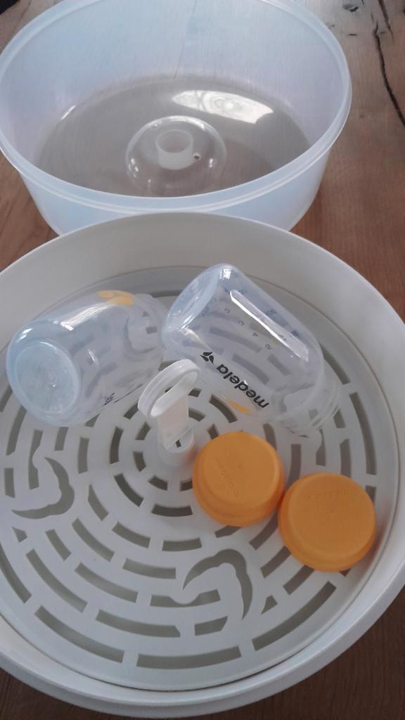 Magnetronsterilisator  voor spenen en baby zuigflessen., Kinderen en Baby's, Babyvoeding en Toebehoren, Zo goed als nieuw, Sterilisator