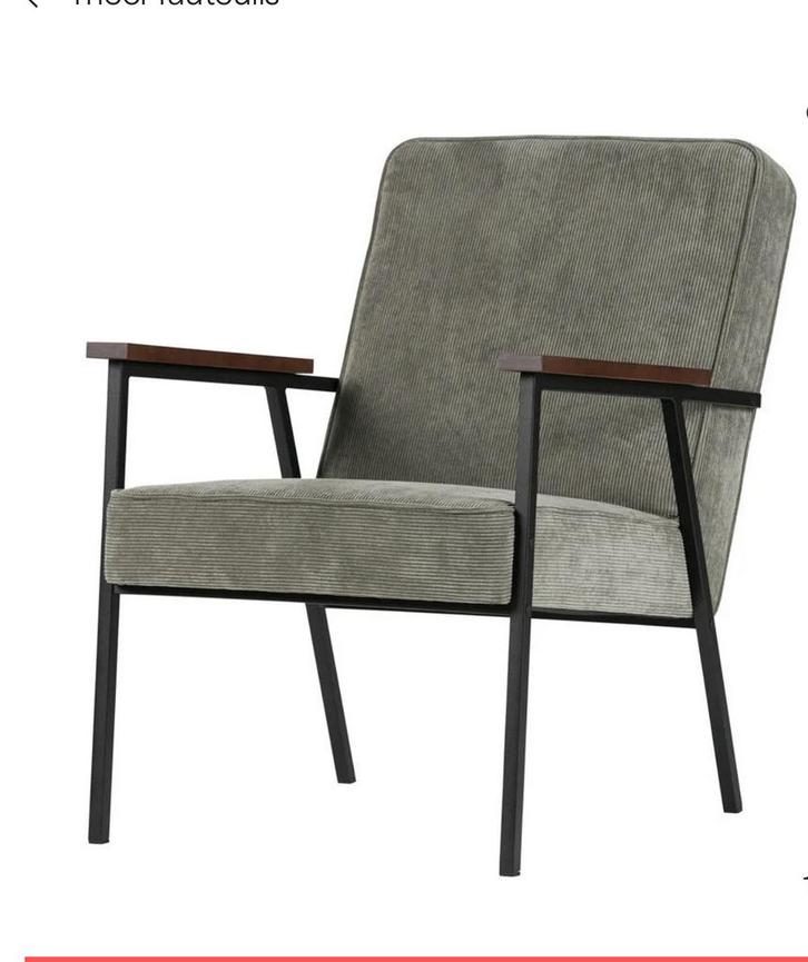 Woood Thomas stoel - Stijlvolle fauteuil - zgan, Huis en Inrichting, Fauteuils, Zo goed als nieuw, Hout, 50 tot 75 cm, 75 tot 100 cm
