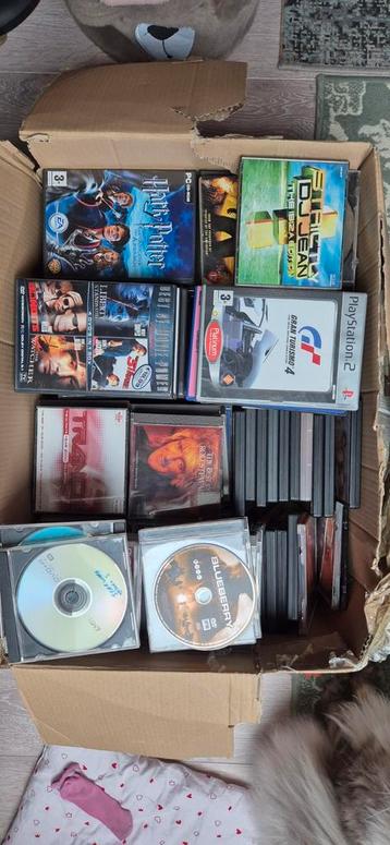 Partij CD's, DVD's & PS2 Games - Alles samen! beschikbaar voor biedingen