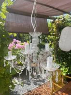 Kroonluchter 6 lamps 63 cm hoog en 43 cm breed, Ophalen, Gebruikt, Kunststof, Klassiek