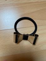 Nieuw zwarte haar elastiek haarelastiek metalen zilver strik, Ophalen of Verzenden, Nieuw