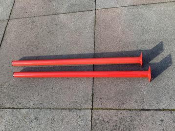 2 metalen tafelpoten voor bureau of wandtafel, sidetable beschikbaar voor biedingen