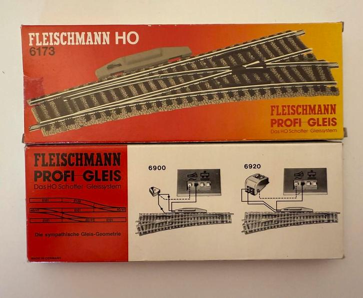 Fleischmann wissel Rechts - 6173 - HO, Hobby en Vrije tijd, Modeltreinen | H0, Zo goed als nieuw, Rails, Gelijkstroom, Fleischmann