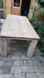 Eettafel ( white wash ), Huis en Inrichting, Tafels | Eettafels, Ophalen, Gebruikt, 200 cm of meer, 50 tot 100 cm