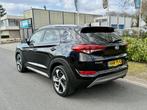 Hyundai Tucson 1.6 T-GDi Premium 4WD 177PK Automaat•Leder, Auto's, Hyundai, Gebruikt, Zwart, Bedrijf, Vierwielaandrijving