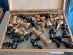 Schaakspel en houten schaakstukken, Gebruikt, Ophalen