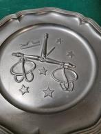 wandbord tin met weegschaal, Ophalen of Verzenden