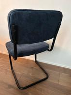 6 Blauwe Eetkamerstoelen - Zo Goed Als Nieuw, Huis en Inrichting, Stoelen, Ophalen, Blauw, Zo goed als nieuw, Metaal