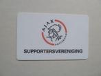 Supporters.Vereniging  Clubcard  Ajax, Verzamelen, Sportartikelen en Voetbal, Ophalen of Verzenden, Zo goed als nieuw, Ajax, Overige typen