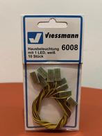 Viessmann 6008 - Huisverlichting met 1 LED wit, 10 stuks, Overige merken, Gelijkstroom of Wisselstroom, Overige typen, Ophalen of Verzenden