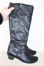 Prachtige Zacht Leren Footnotes Laarzen -28 (Maat 38) € 60,-, Kleding | Dames, Schoenen, Hoge laarzen, Zwart, Ophalen of Verzenden
