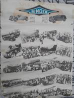 Singer Spacial Speed Moto’s poster, the 9 HP., Ophalen of Verzenden, A1 t/m A3, Reclame, Rechthoekig Staand